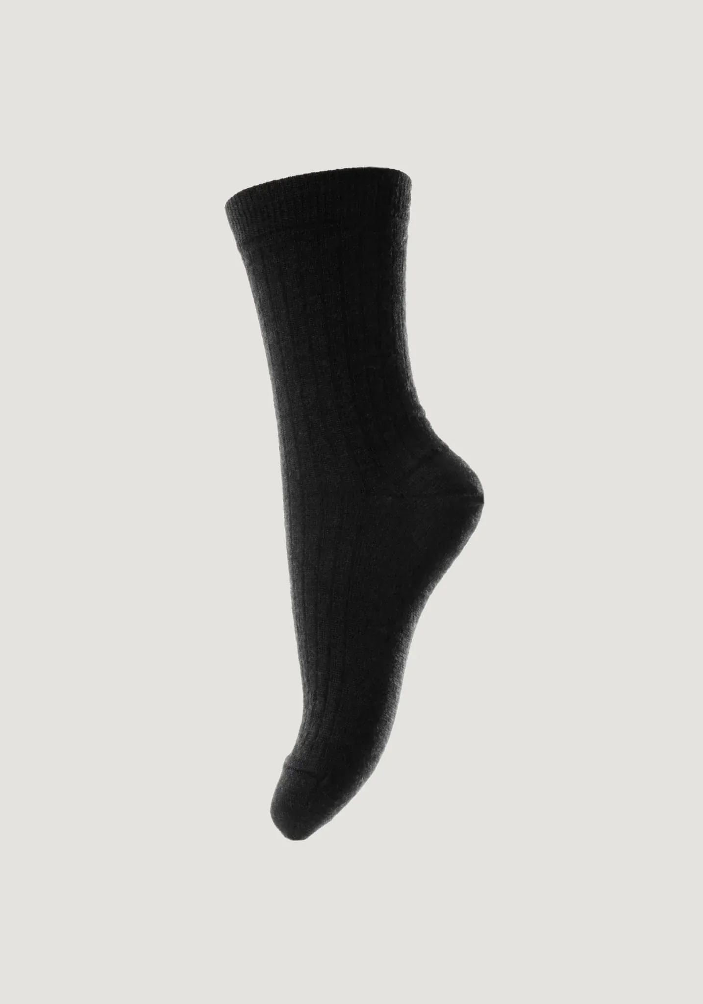 Sosete lana negre rib MP 40-42