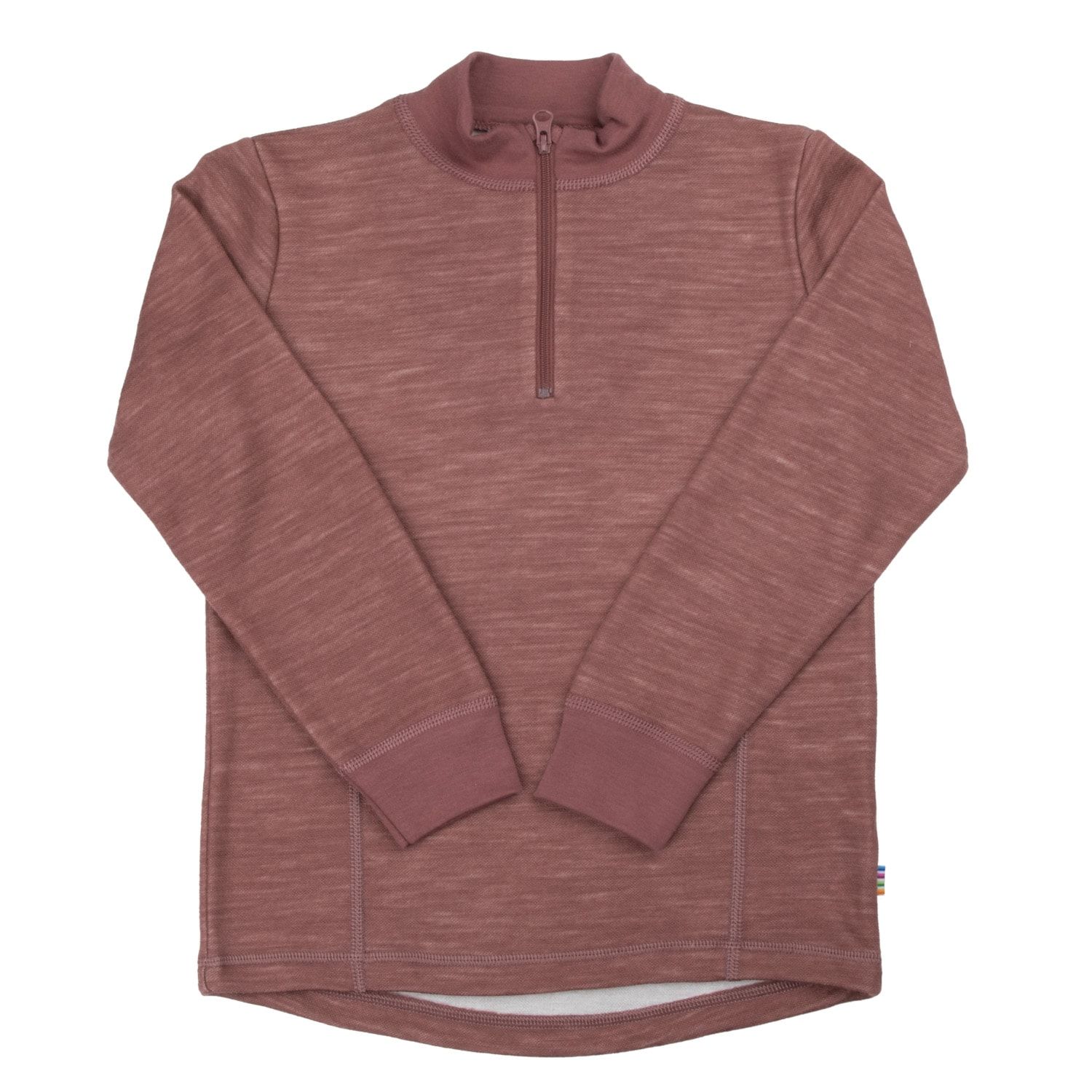 Bluza roz cu fermoar lana si bambus Joha 150