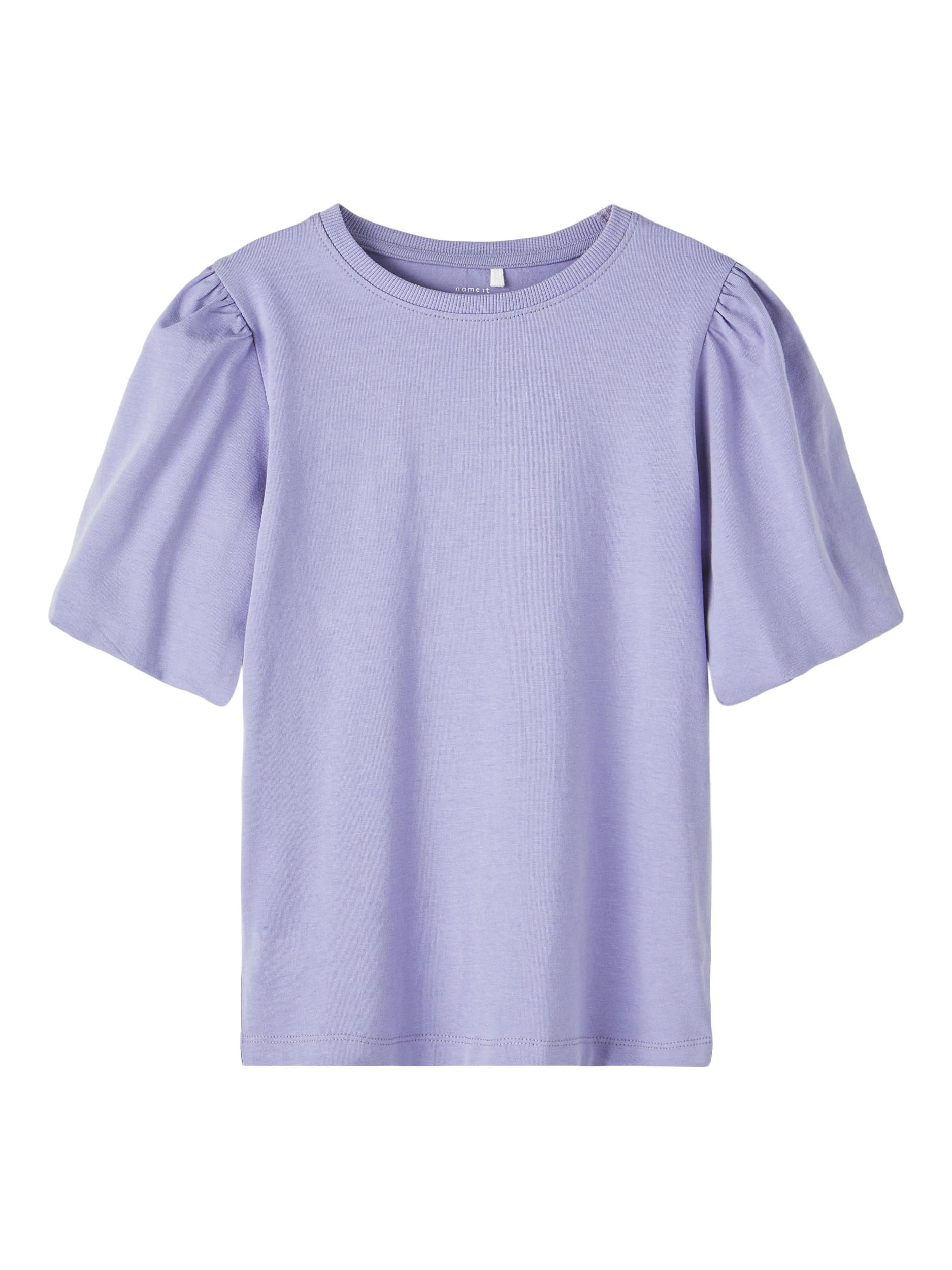 Tricou maneci balon mov 134/140