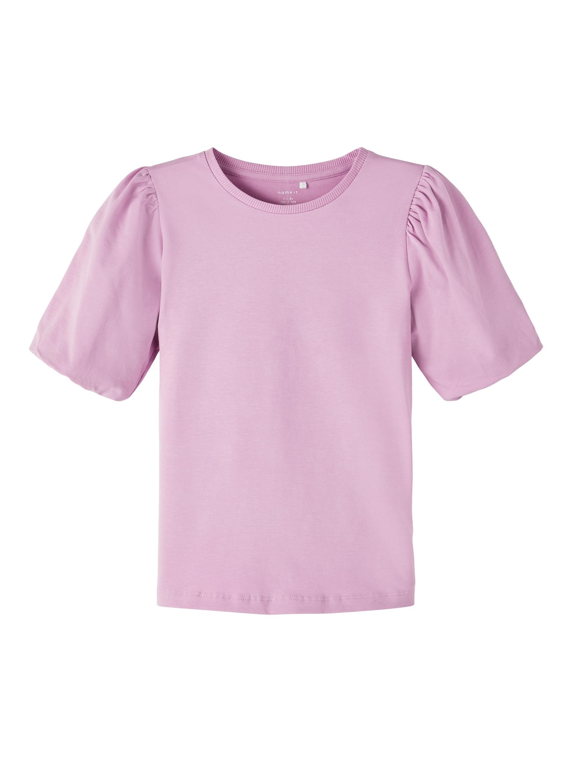 Tricou maneci balon roz 134/140