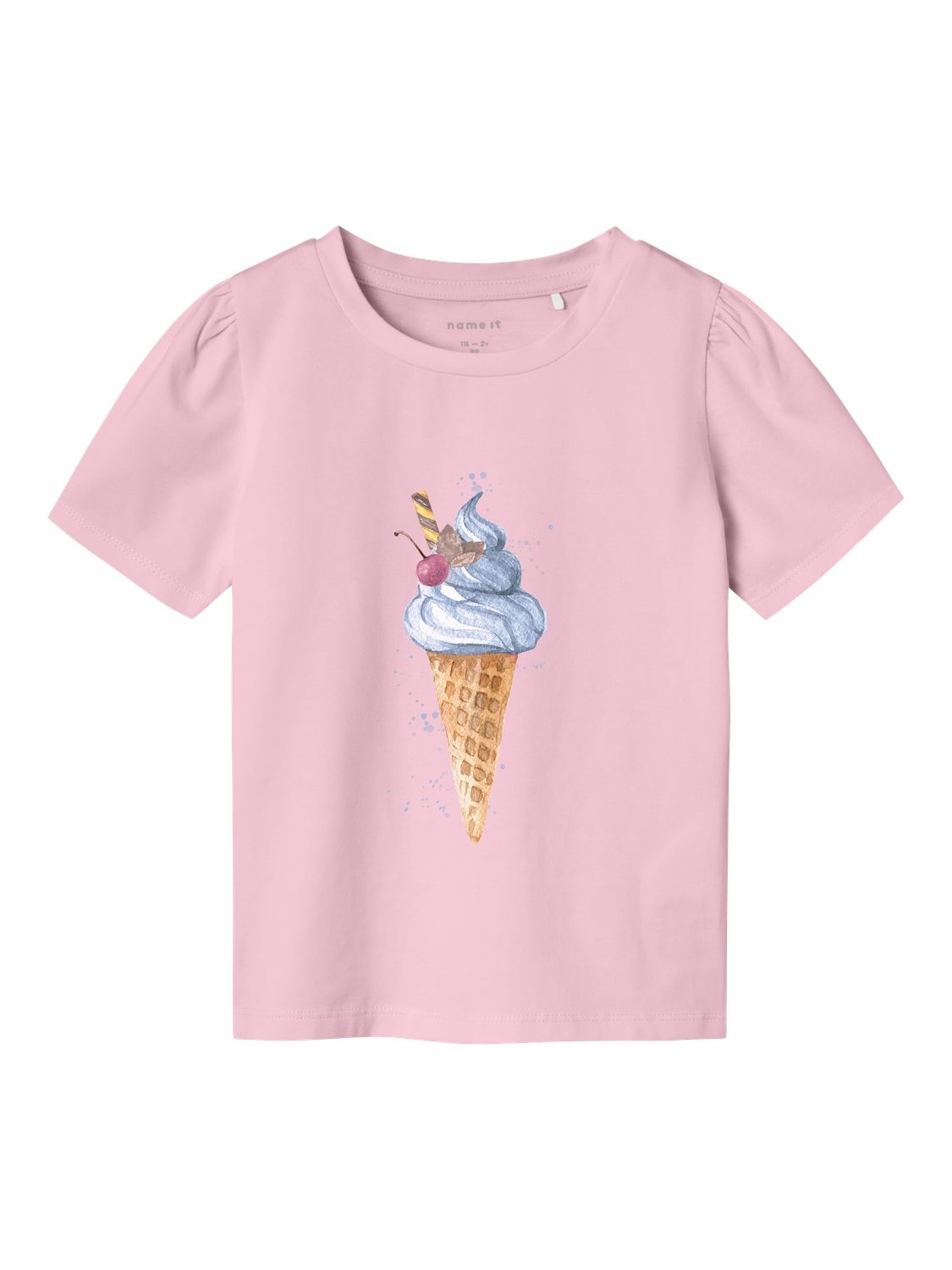 Tricou roz inghetata Name It 80
