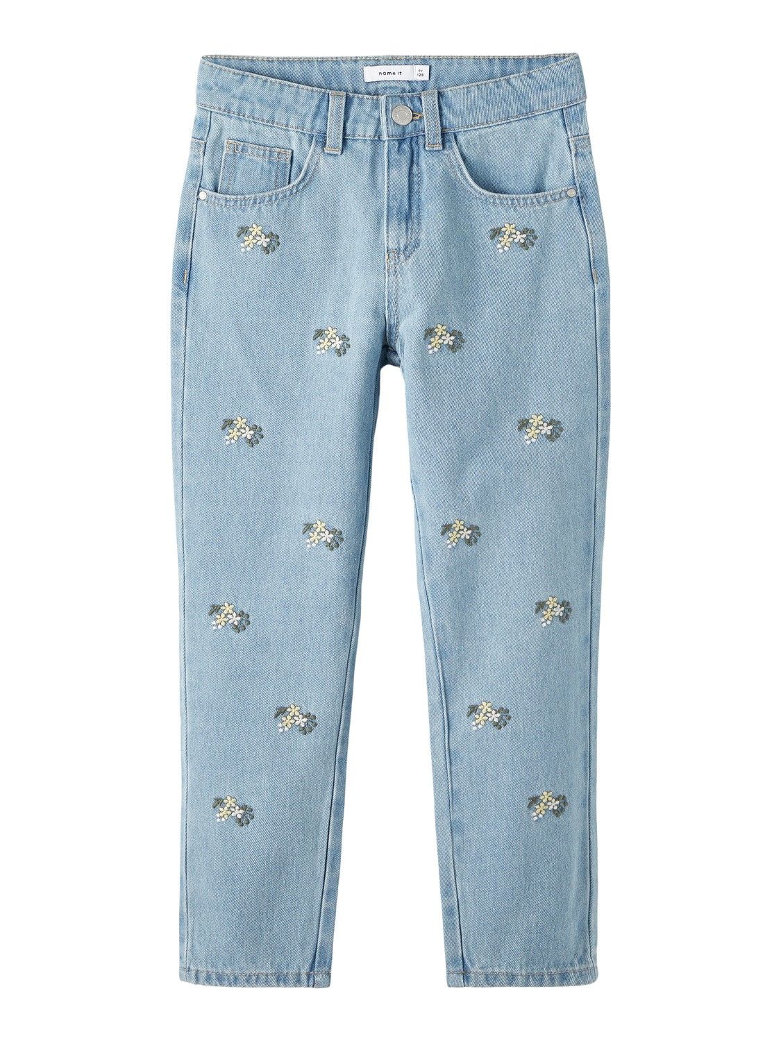 Pantaloni jeans flori 146